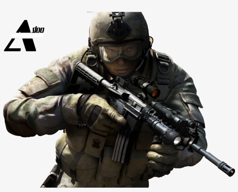 Call Of Duty Render Png Image - Battlefield 3 Standard Edition Ps3, transparent png download