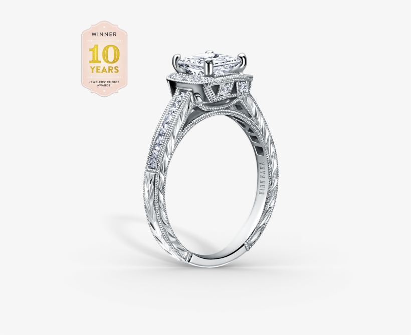 This Architecturally Stunning Classic Is A Halo Engagement - Ring, transparent png download