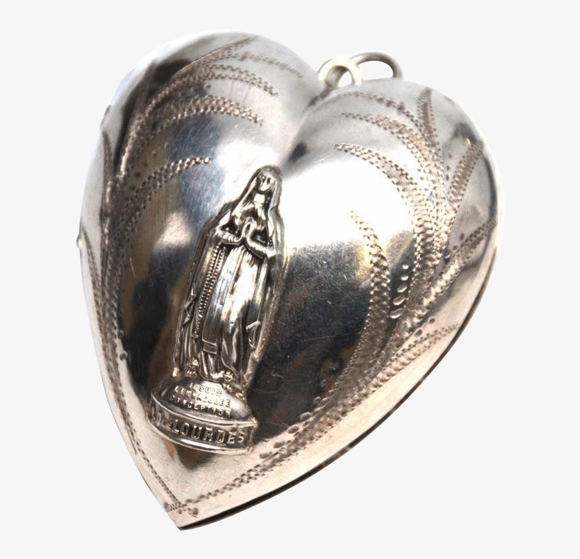 This An Unusually Is Large "pendentif" Sacred Heart, - Lourdes, transparent png download