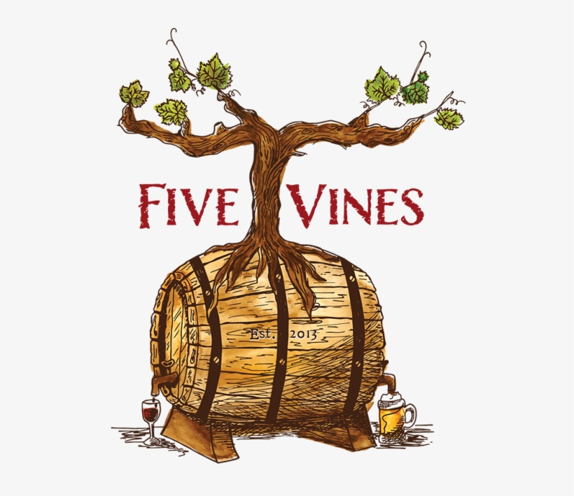 Fivevines Logo Watercolor 1 Opt - Watercolor #1, transparent png download