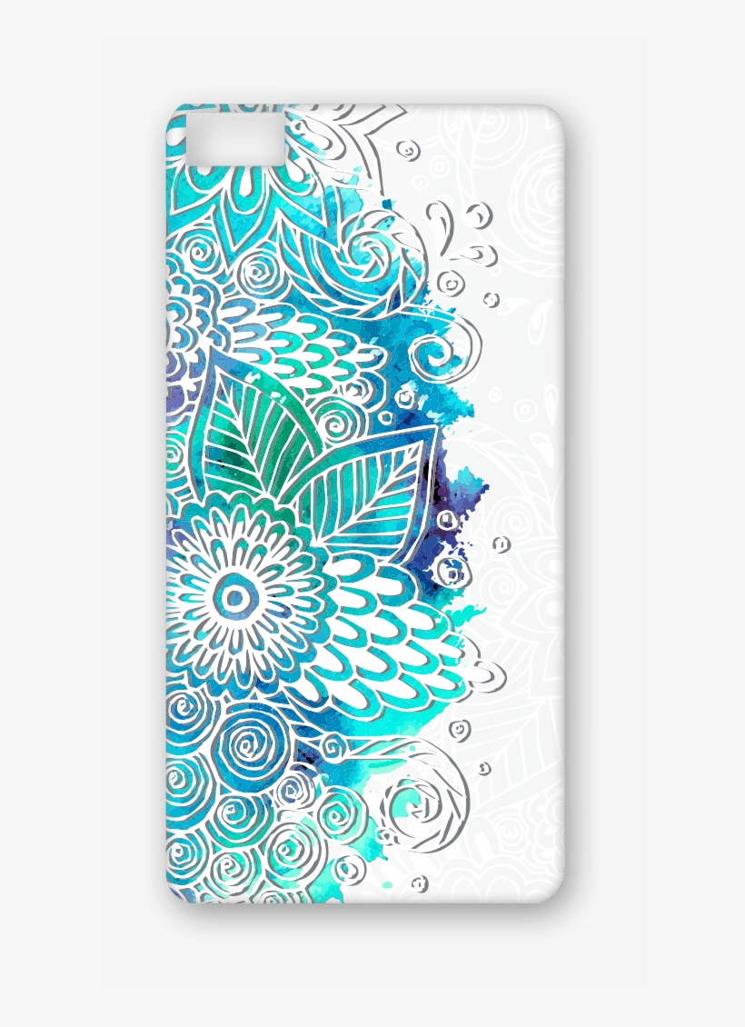 Blue Watercolor Flowers White Background - Still Poster Print By Kimberly Allen, transparent png download