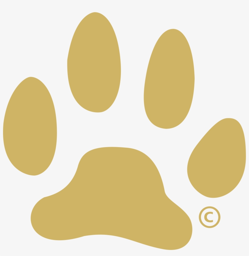 Paw Png Graphic Transparent Library - Blue, transparent png download