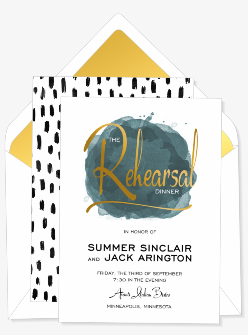 Dot Of Watercolor Invitation - Canopy, transparent png download