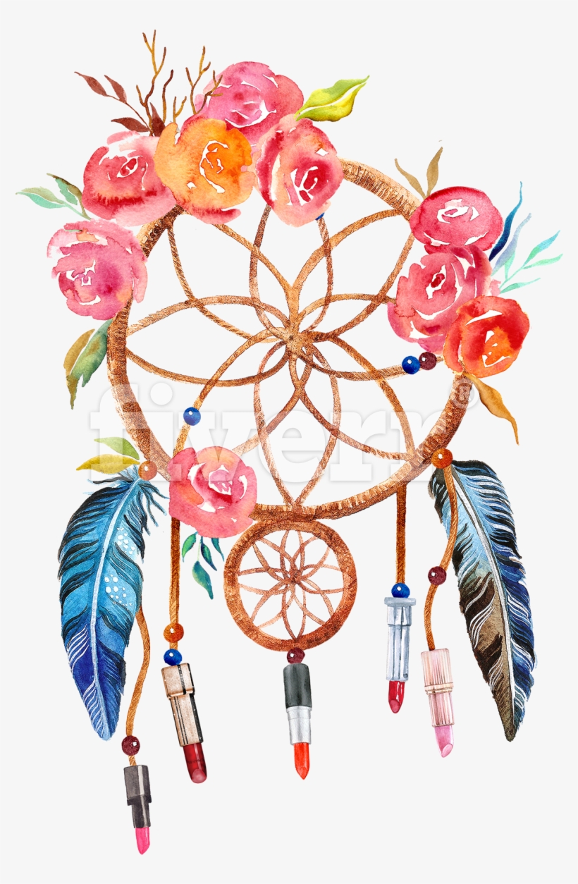 Dreamcatcher Watercolor Png, transparent png download
