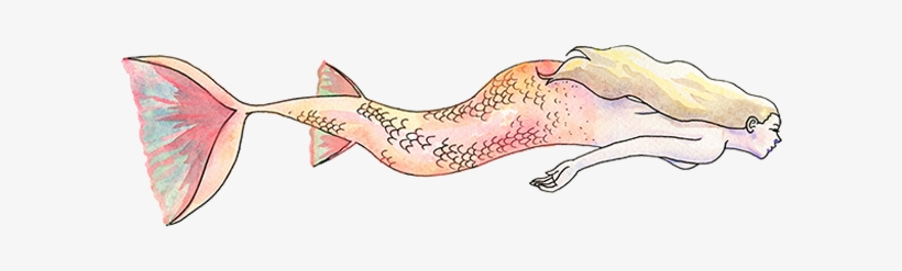 Mermaid Swim Sticker, transparent png download