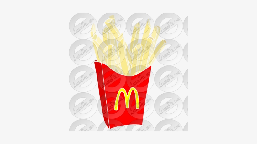 Mcdonalds - French Fries Stencil, transparent png download