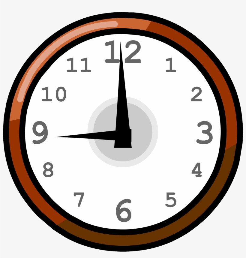 Wall Clock - Png - Club Penguin Clock, transparent png download