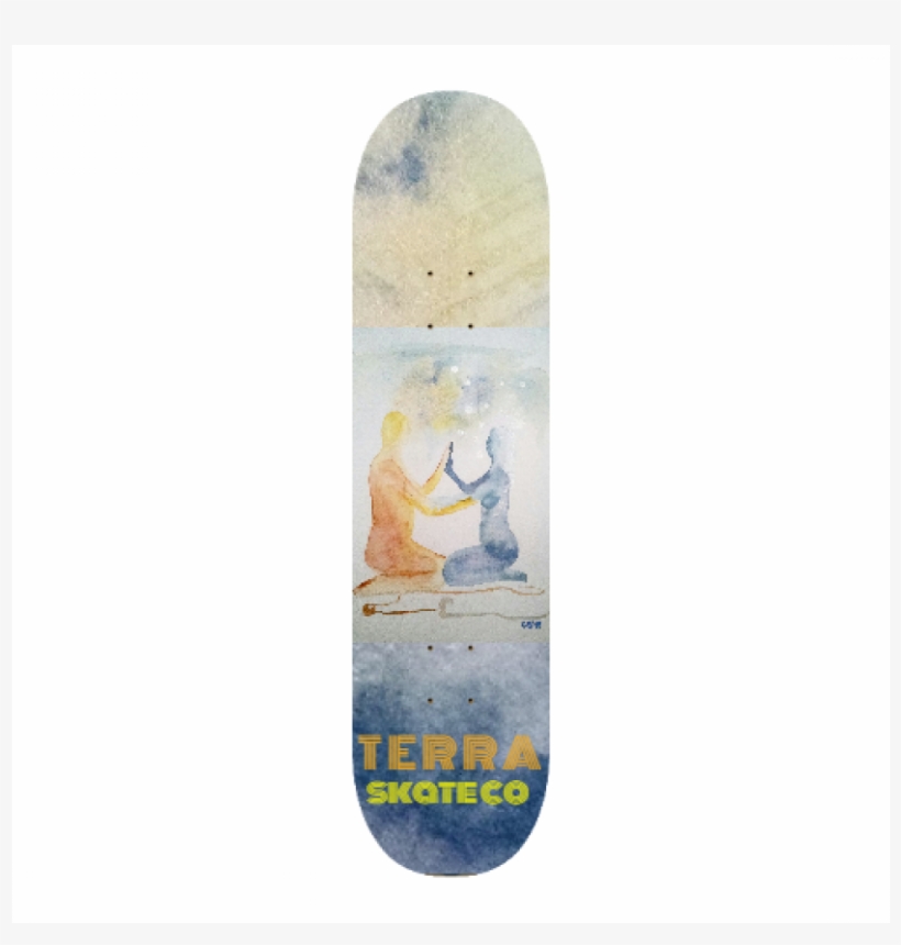 Soulmate Watercolor - Skateboard Deck, transparent png download