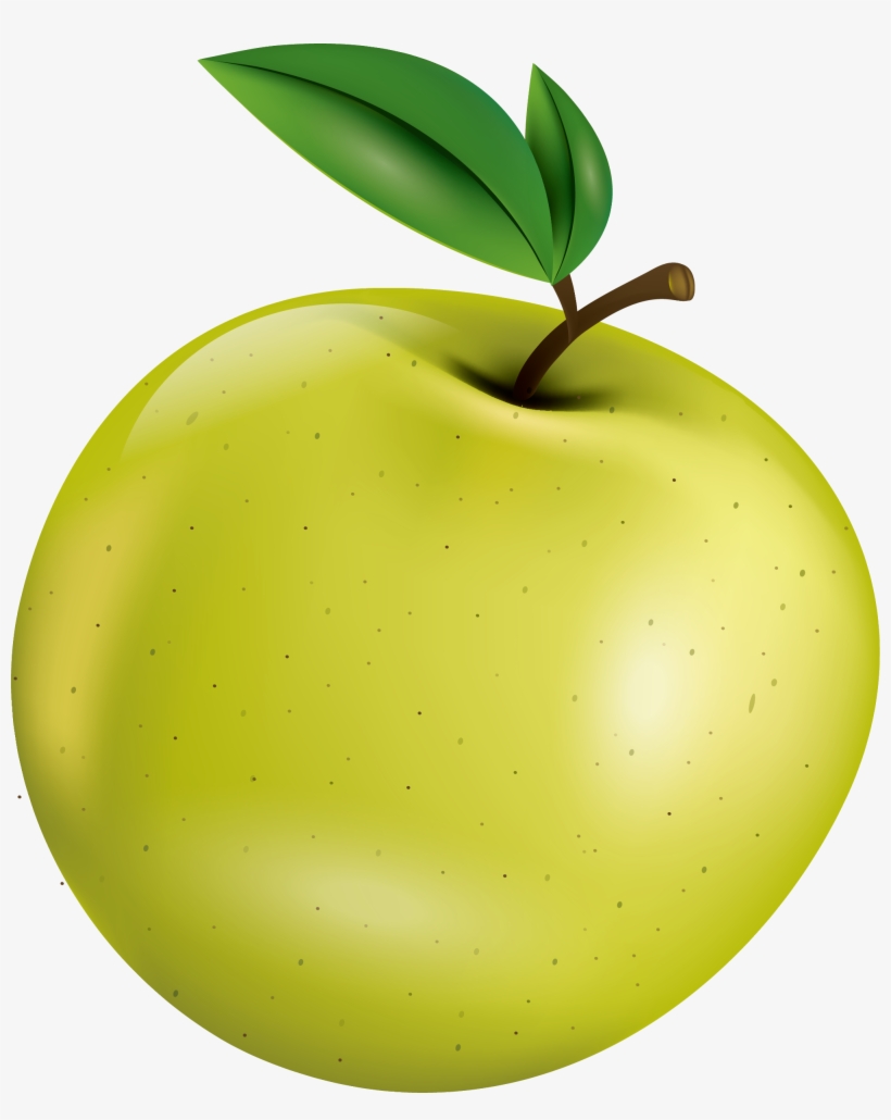 Free Library Apple Painting Fruit Hand Painted Green, transparent png download