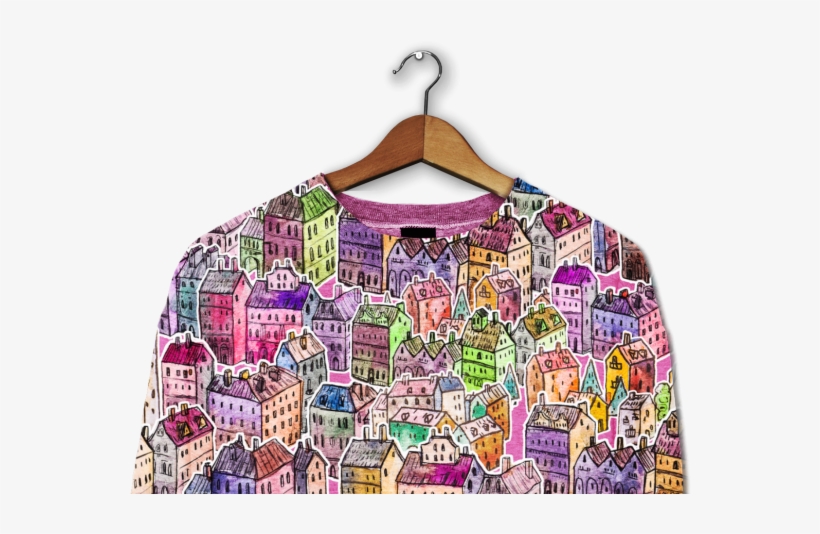 Watercolor Architectural Patterns By Mad Max - Clothes Hanger, transparent png download