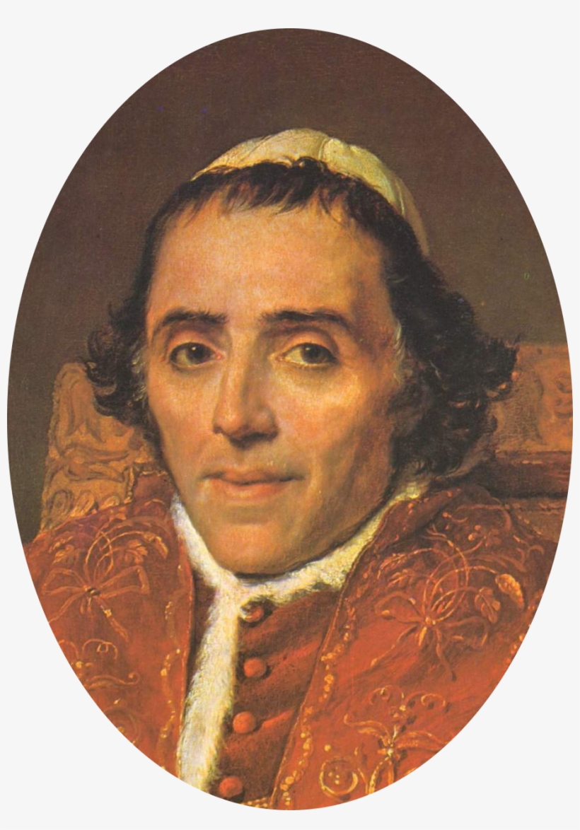 File - Pie Vii - Detail - Portrait Of Pope Pius Vii, transparent png download
