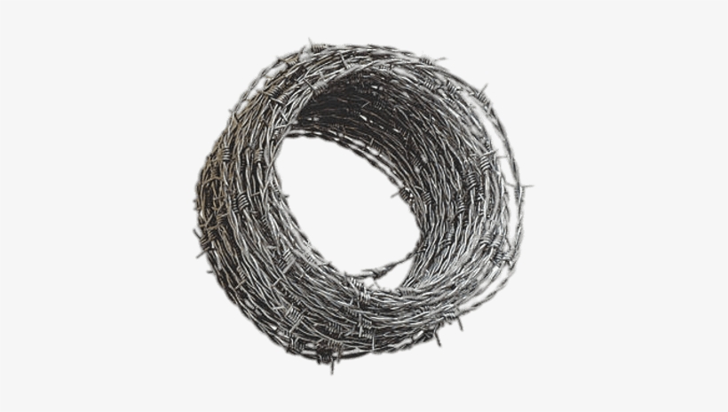 Barbed Wire Roll - Transparent Barbed Wire Png, transparent png download