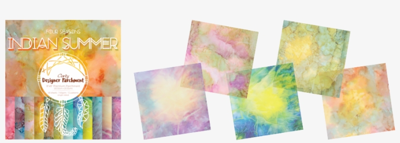 Add A Splash Of Colour With Designer Parchment - Papier Scrapbooking Assortiment Indian Summer 48f Recto, transparent png download