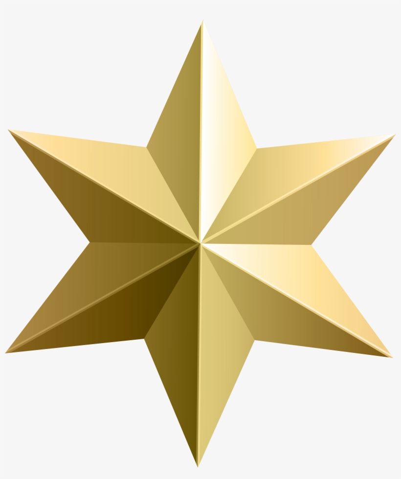 Gold Star Transparent Png Clip Art Image, transparent png download