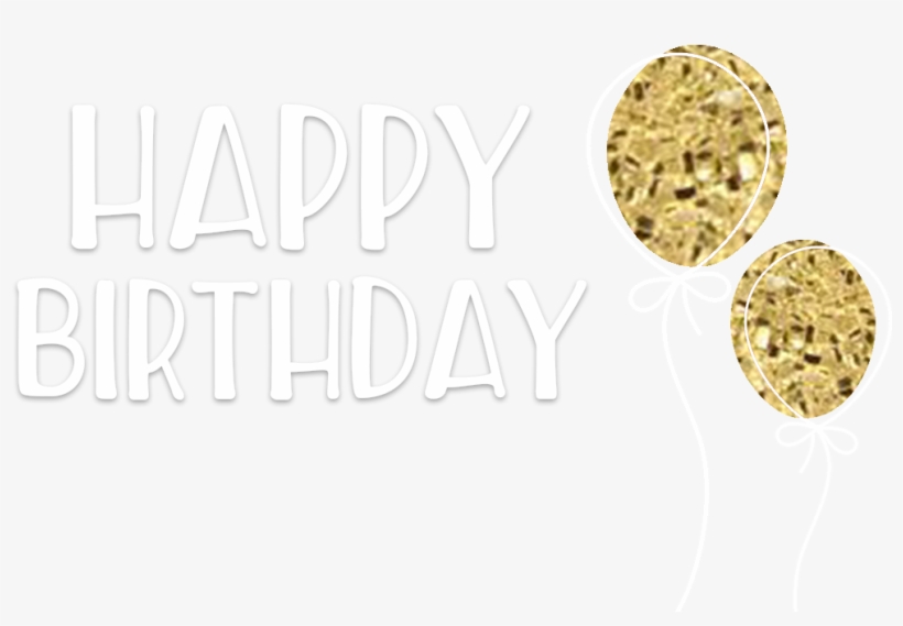 Gold Glitter Balloons - Chocolate Chip Cookie, transparent png download