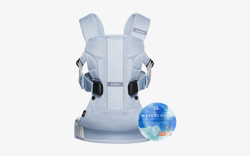 Mochila Portabebés One Air Babybjörn Pez De Aguas Heladas - Baby Bjorn One Air Ice Blue, transparent png download