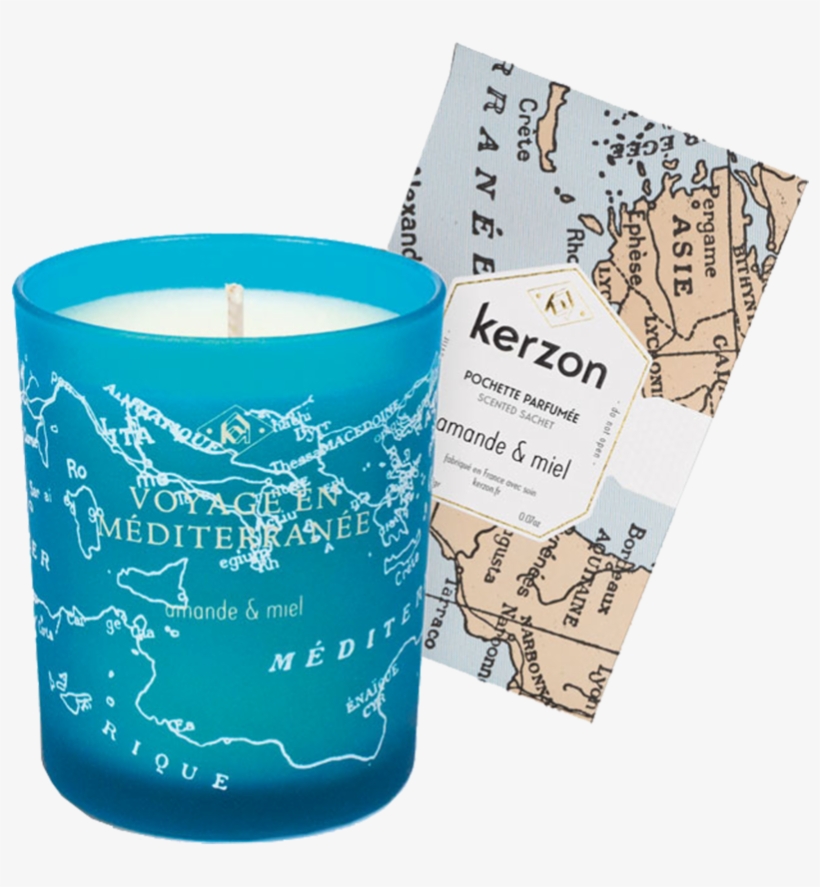 Images / 1 / 2 - Fragranced Candle And Sachet - Amande Et Miel - Kerzon, transparent png download