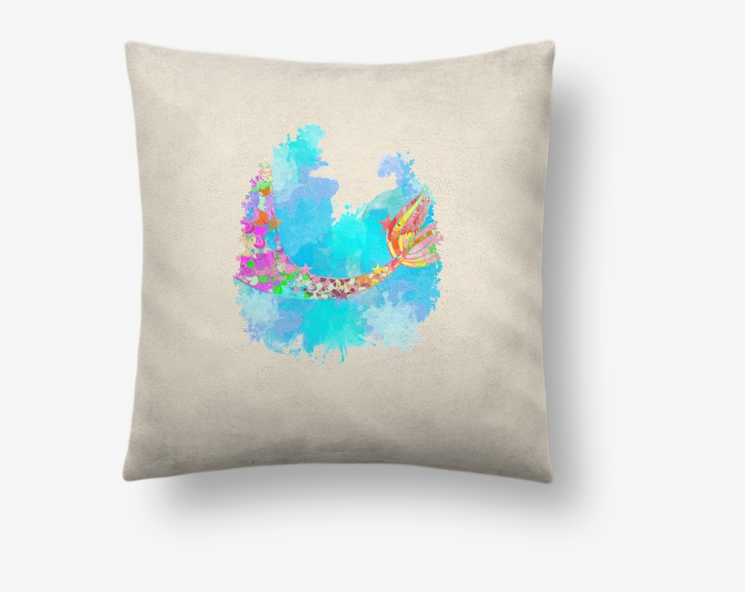 Coussin Toucher Peau De Pêche 41 X 41 Cm Watercolor - Cushion, transparent png download