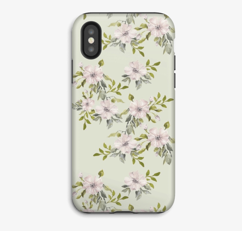 Pink Flowers Case Iphone X Tough - Blomster Cover Iphone 5s, transparent png download