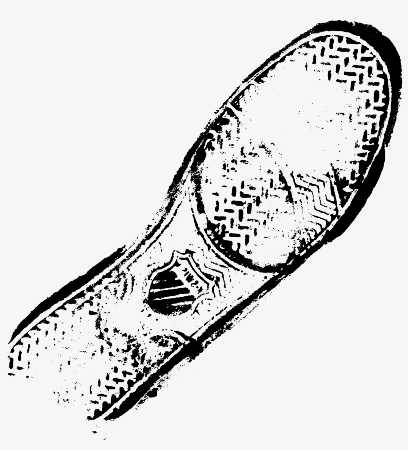 Shoe Footprint - Converse Footprint, transparent png download