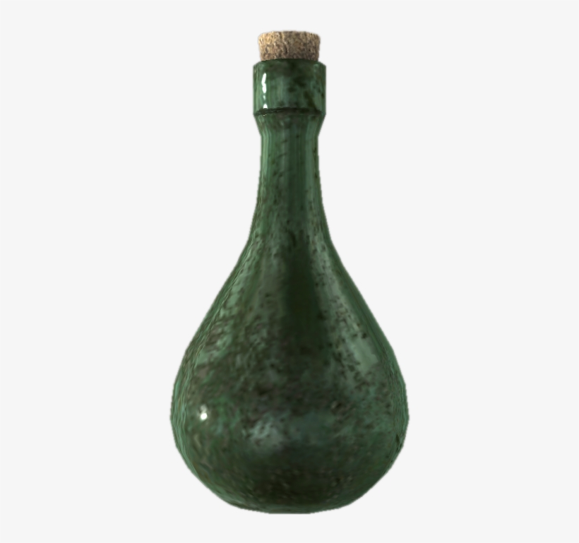 Empty Wine Bottle - Skyrim Wine Bottle, transparent png download
