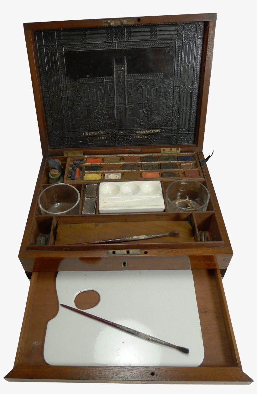 Military / Campaign Brass Bound Artist's / Watercolor - Watercolor Painting, transparent png download