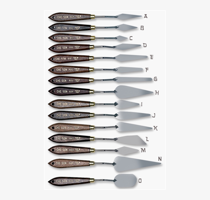 Cheson Italian Offset Painting Knives - Oil Paint Mixing Tool, transparent png download