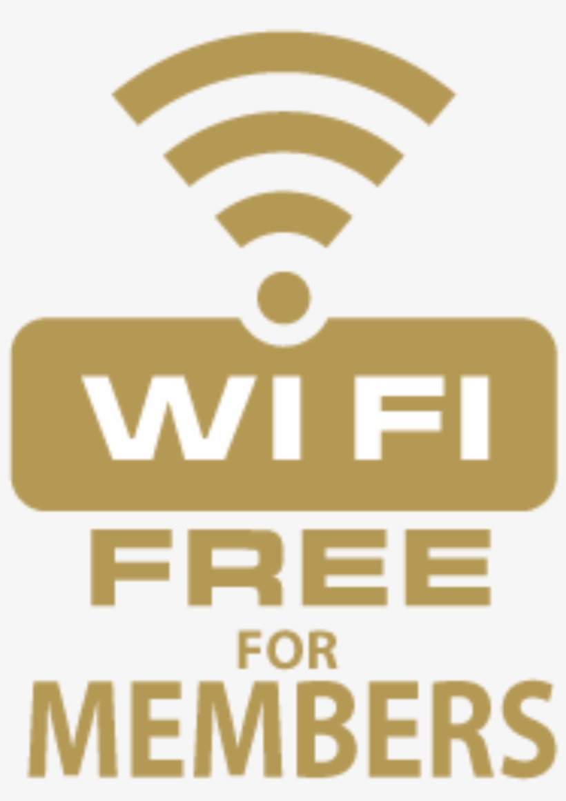 Cropped Free Wifi - Free Wifi For Members, transparent png download