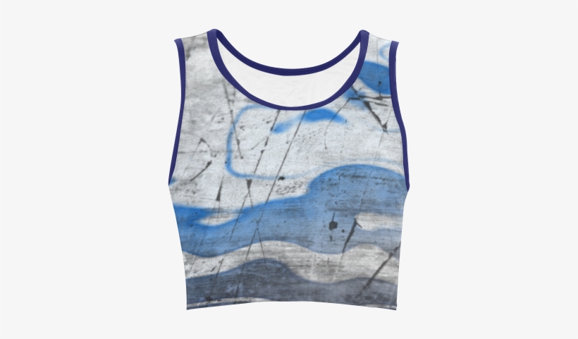 Watercolor Graffiti Women's Crop Top - Active Tank, transparent png download