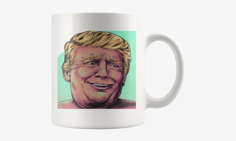Innocent Trump Face Color Mug - Mug, transparent png download