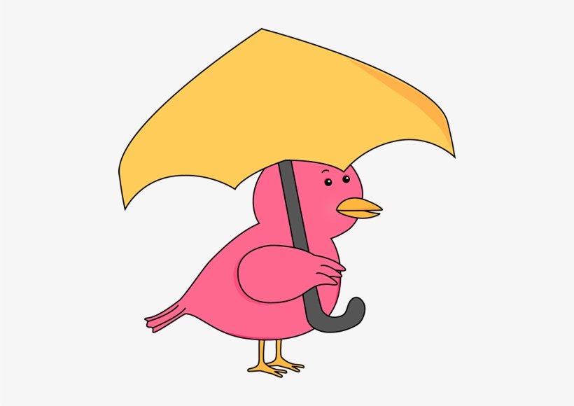 Download Bird Holding Umbrella Clip Art - Bird With Umbrella Clipart