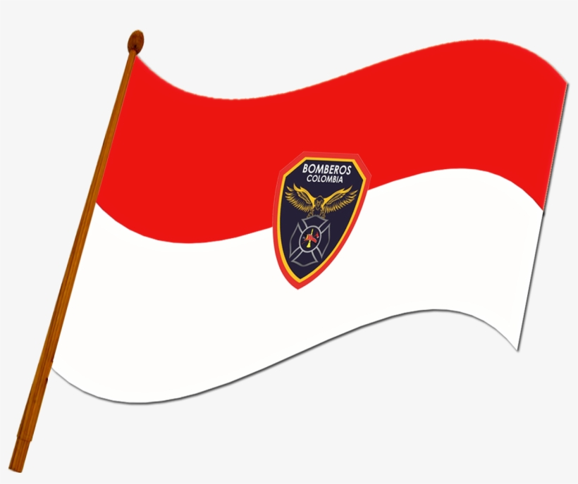 Bandera De La Dirección Nacional De Bomberos Colombia - Firefighter, transparent png download