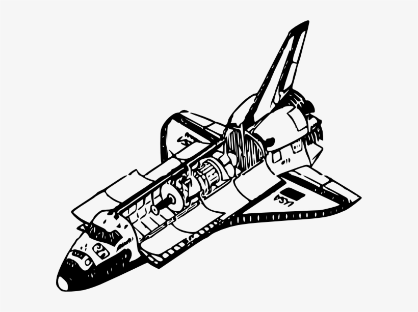 Space Shuttle 1 Svg Clip Arts 600 X 533 Px, transparent png download
