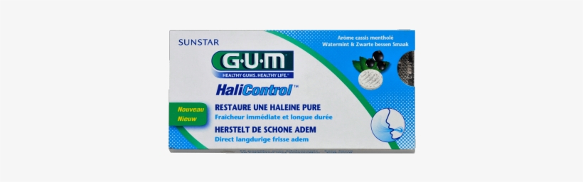 Gum Halicontrol 10 Pastilles Without Sugar, transparent png download