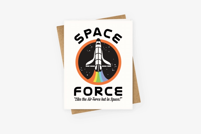 Space Force Like The Air Force But In Space Greeting - Perpetual Cycle, transparent png download