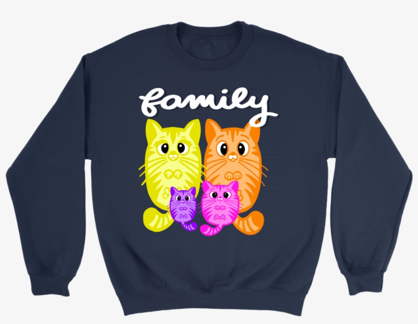 Fluffy Cat Family - Allen Iverson Step Over Sweater, transparent png download