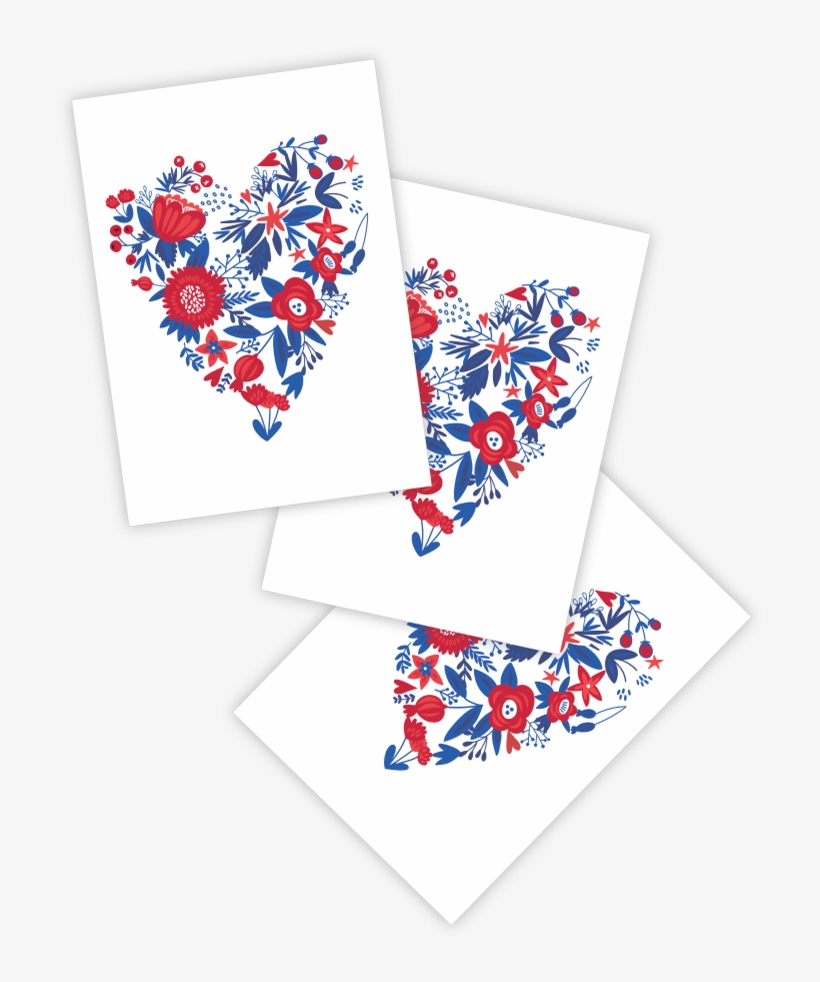 Patriotic Florals - Tattoo, transparent png download