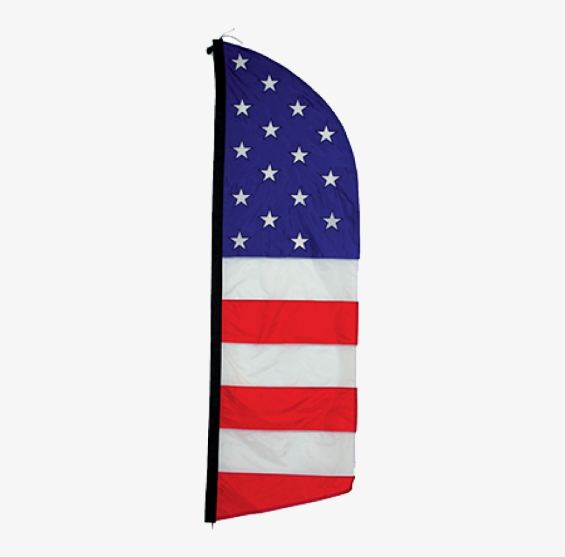 Patriotic Feather Banner Flag - Banner, transparent png download