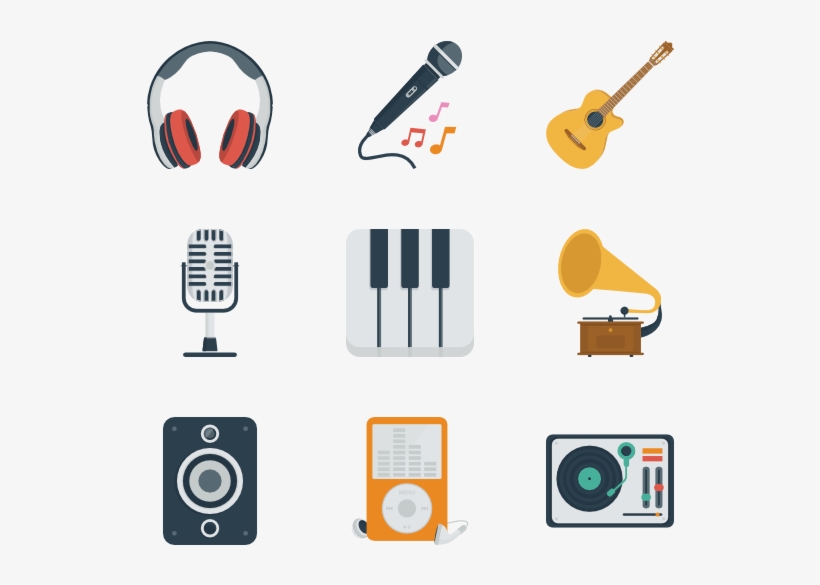 Audio Set - Audio Icons, transparent png download