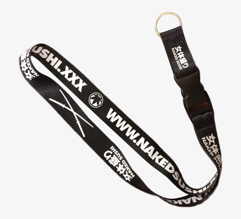 Nakedsushi Lanyard Black, transparent png download