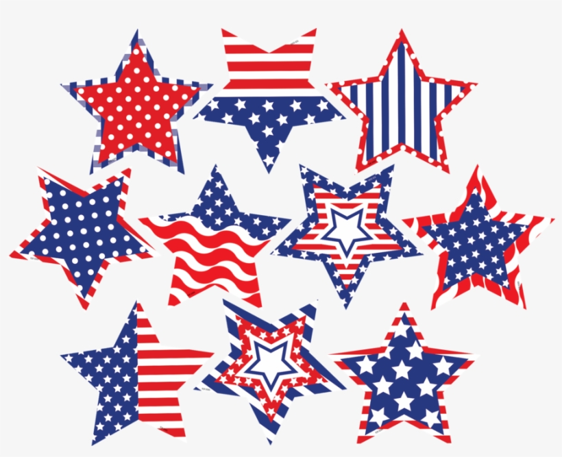 Tcr5285 Patriotic Fancy Stars Accents Image - Teacher Created Resources 5285 Patriotic Stars Accents, transparent png download