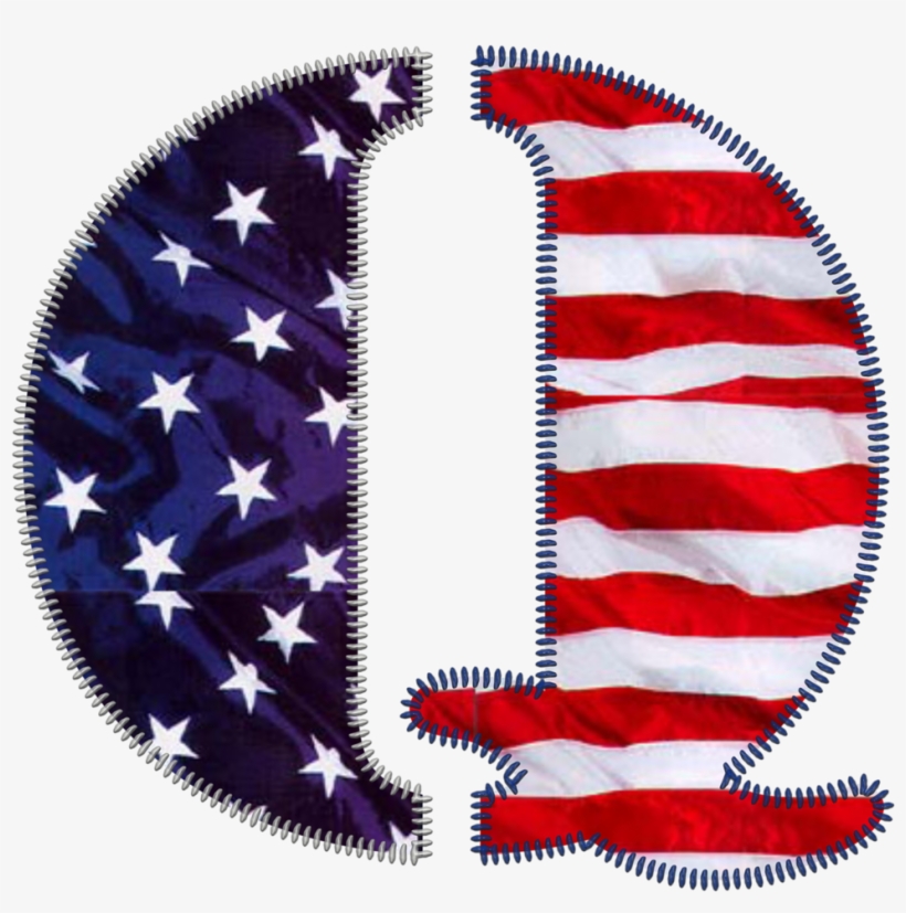 Patriotic Letter Q - Amscan Flying Colors Lunch Napkins, 6.5" X 6.5", 5/pack,, transparent png download