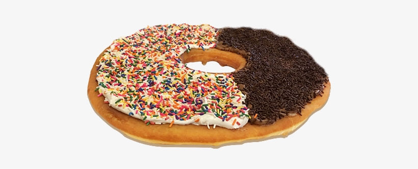 Mcdaffa's Half N Half Donut Cake - Half And Half Donuts, transparent png download