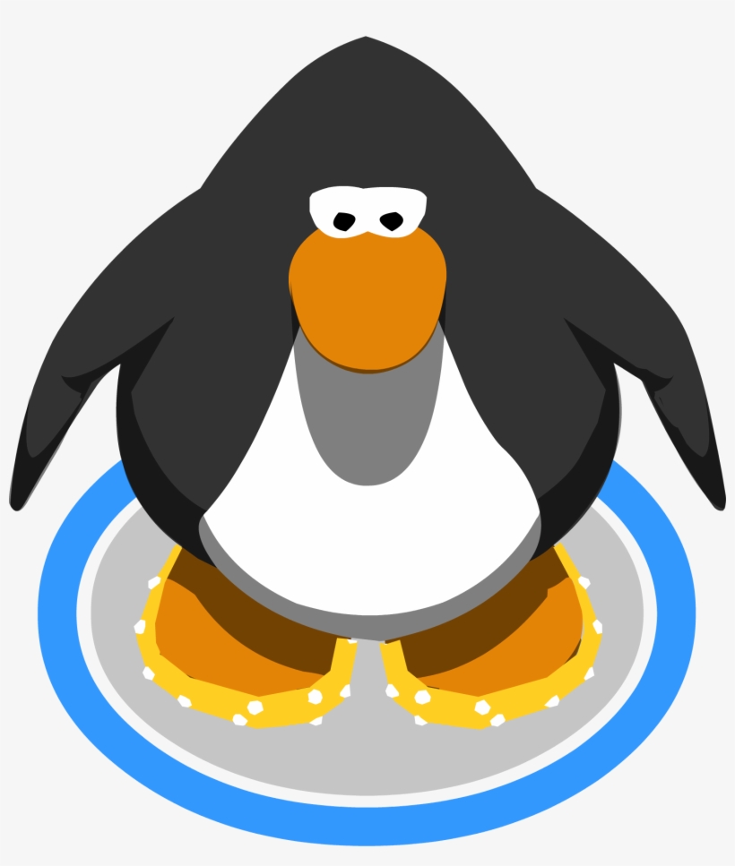 Gold Sparkle Loafers Ig - Club Penguin Penguin Sprite, transparent png download
