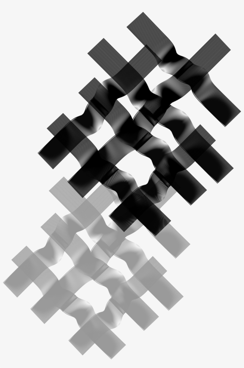 Textile Texture Black And White - Textil Textura, S.l., transparent png download