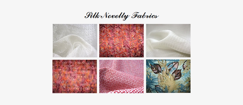 Silk Novelty Fabrics - Silk Types, transparent png download