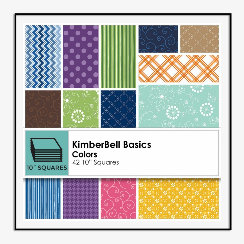 Kimberbell Basics 10 Inch Pre Cut Squares, Colors - Motif, transparent png download