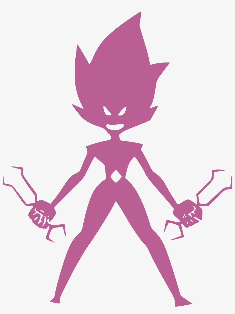 Pink Diamond Silhouette Luxenroar - Pink Diamond Vs Crystal Gems, transparent png download