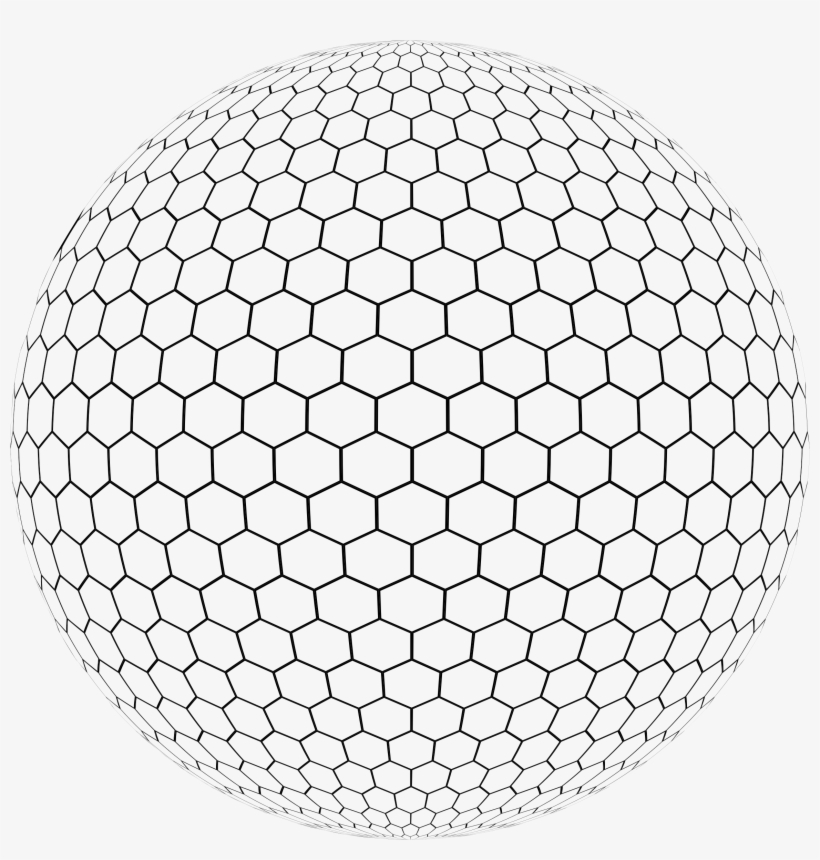 This Free Icons Png Design Of Hexagonal Grid Sphere, transparent png download