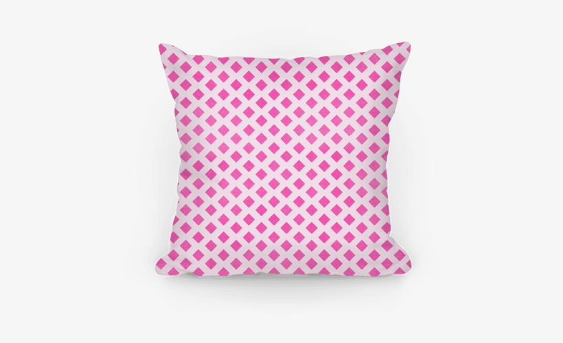 Pink Diamond Pattern Pillow - Racing Flag Logo, transparent png download
